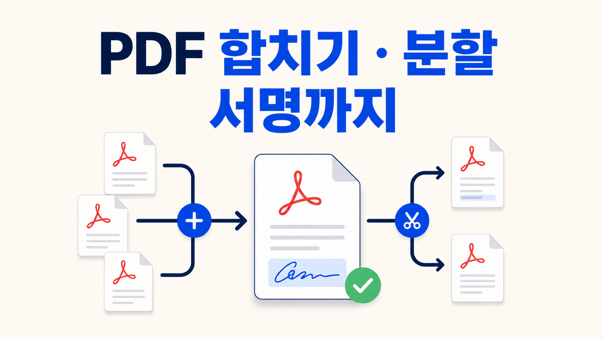 맥북 PDF 합치기·분할·서명｜미리보기 기본 앱으로 해결