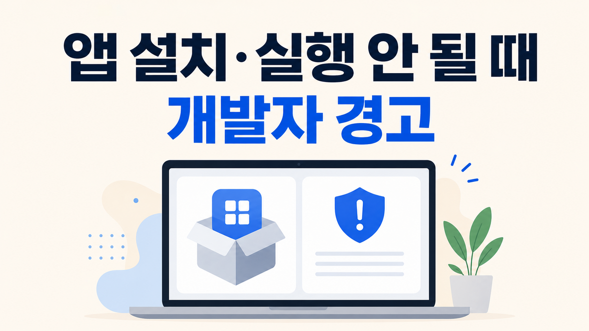 맥북 ‘확인되지 않은 개발자’ 앱이 안 열릴 때｜그래도 열기 안전 기준