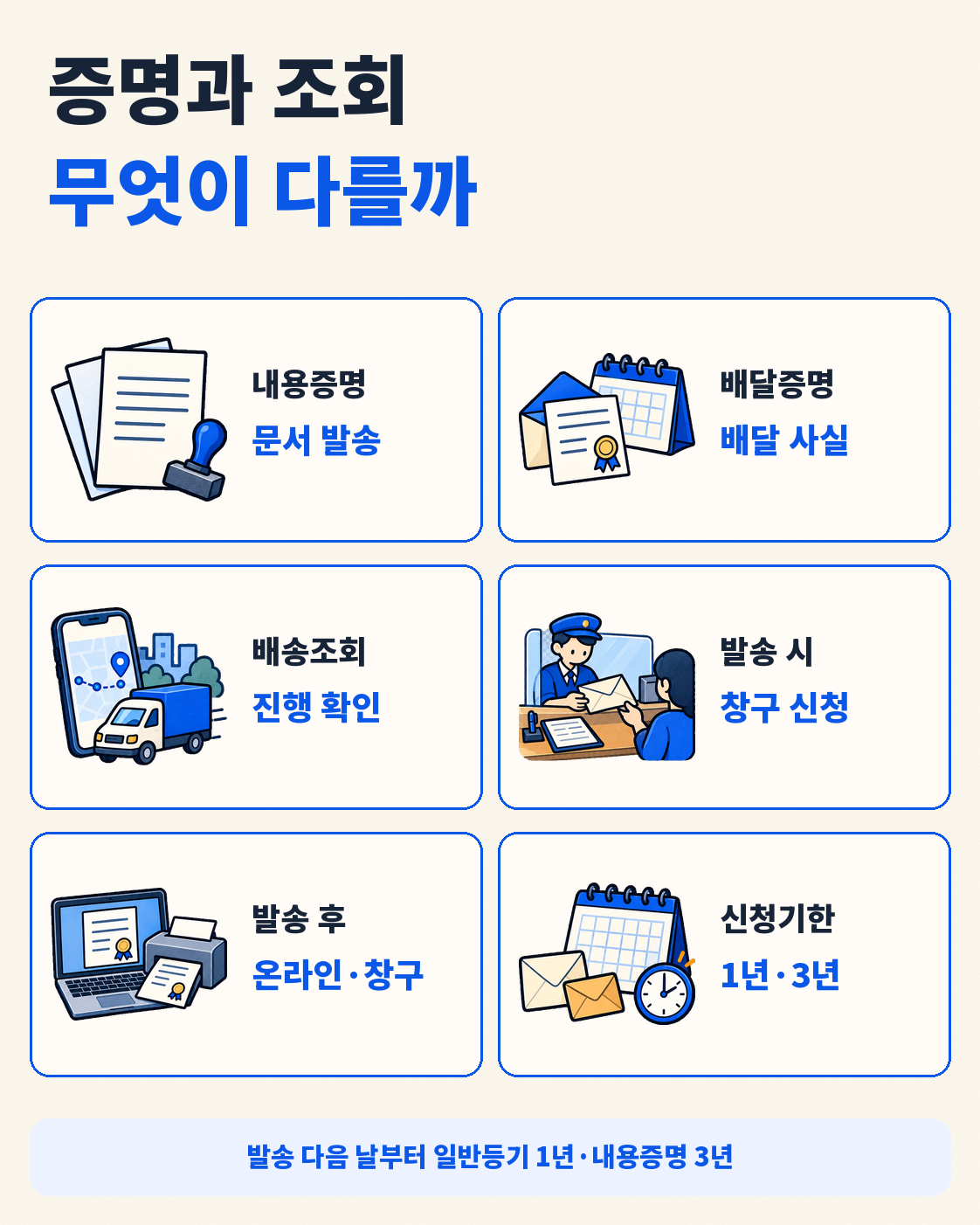 배달증명 신청방법|상대방이 받은 날짜 증명하는 법·내용증명과 차이 핵심 정보