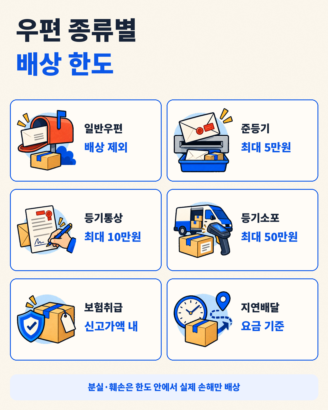 우체국 택배·등기 분실됐을 때|파손·배송지연 손해배상 신청방법 핵심 정보