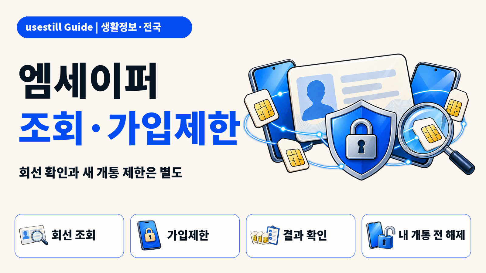 엠세이퍼 사용법｜내 명의 회선 조회·휴대폰 가입제한